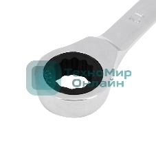 Ключ комбинированный трещоточный Rexant 12 мм, CrV, зеркальный хром