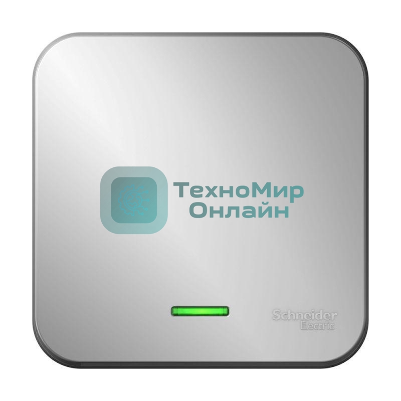 Выключатель 1-кл. ОП Blanca 10А IP20 (сх. 1) 250 В с подсветкой с изолир. пластиной алюм. SchE