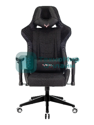 Кресло Бюрократ VIKING 4 AERO BLACK EDITION черный, экокожа, 120 кг, механизм качания
