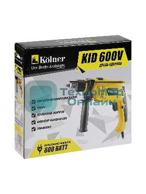 Дрель ударная Kolner KID 600V кн600в