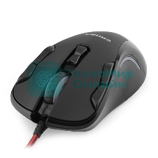 Мышь проводная Crown Gaming CMXG-804 черный, 2000 dpi, USB, кнопки - 9