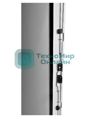 Шкаф телекоммуникационный напольный 42U (600x1000) дверь стекло (3 места), черный