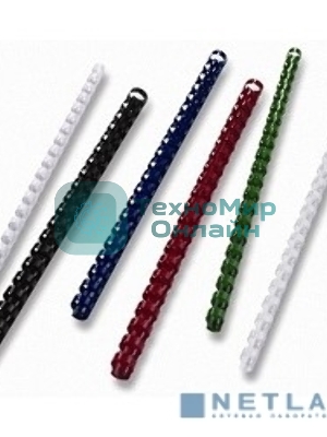 Пружины для переплета пластиковые Office Kit 16 мм (на 111-130 листов) белый (100 шт) (BP2051)