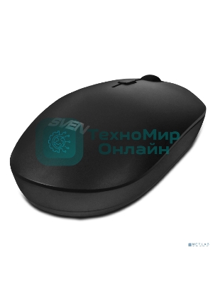Мышь беспроводная SVEN RX-222W черный, 1800 dpi, радиоканал, Bluetooth, USB, кнопки - 4