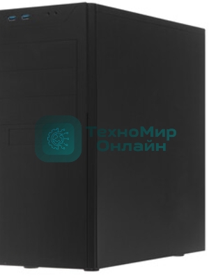Компьютерный корпус MidiTower Powerman BA833 черный (без блока питания)