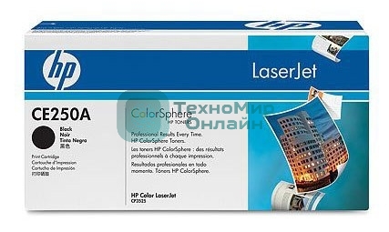 Картридж лазерный HP CE250A черный для CLJ CM3530/CP3525 5000 стр.
