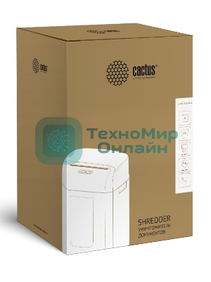 Шредер Cactus CS-SH-15-30-2X15 (секр.P-5)/фрагменты/15лист./30лтр./скобы