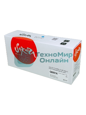Картридж лазерный Sakura Q6001A для LaserJet 1600/2600n/2605/2605dn/2605dtn/CM1015MFP/CM1017MFP, синий, 2000 к.