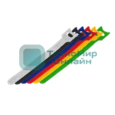 Набор хомутов-стяжек многоразовых на липучке Rexant 150х12 мм, цветная, упаковка 12 шт.