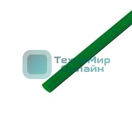 Трубка термоусадочная Rexant 3.0/1.5 1 м зеленый