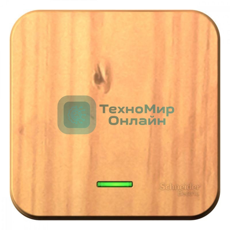 Выключатель SCHNEIDER ELECTRIC BLNVA101115 Blanca1-кл. оп сх.1 10А 250 В изол. пласт. подсв. ясень