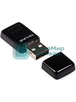 Сетевой адаптер TP-Link SOHO TL-WN823N Беспроводной USB мини адаптер 300 Мбит/с стандарта N c кнопкой QSS(Realtec)
