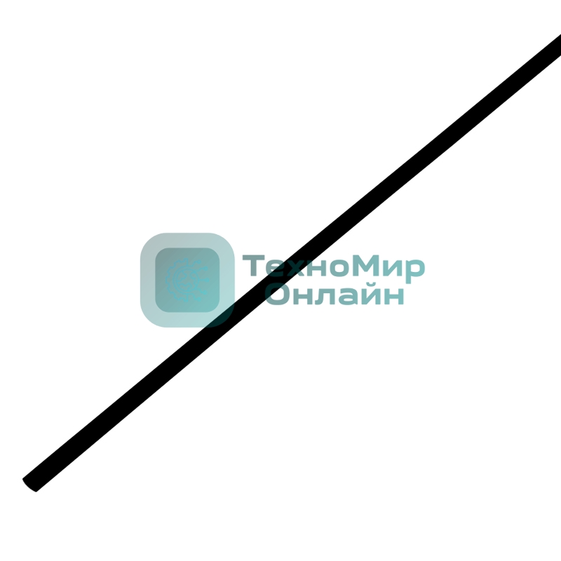 Трубка термоусаживаемая PROconnect ТУТ 3,0/1,5мм, черная, упаковка 50 шт. по 1м,