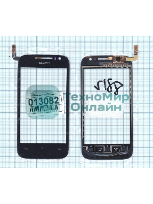Сенсорное стекло (тачскрин) для Huawei Ascend G302D, черное