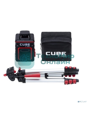 Уровень лазерный ADA Cube 2-360 Professional Edition  20(70)м ±3/10мм/м ±4° лазер2
