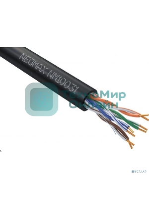 Кабель NEOMAX NM10031 Кабель UTP cat.5е 4 пары (305 м) 0.51 мм outdoor