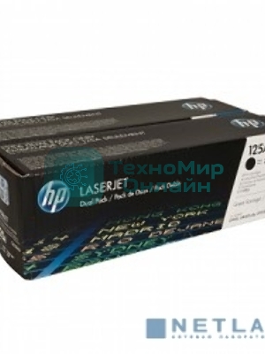 Картридж лазерный HP CB540AD черный двойная упаковка для CLJ CP1215/CP1515/CP1518 2 х 2200стр.
