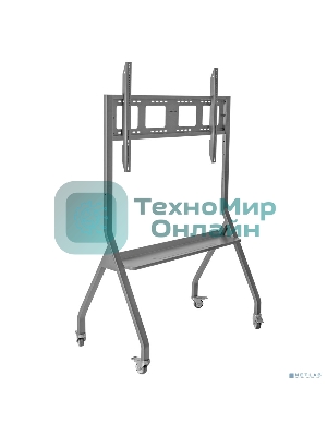 Мобильная стойка напольная Kromax OMEGA-12 silver, 1 шт/уп, Мобильная стойка напольная для TV 32