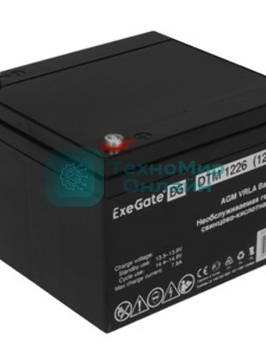 Батарея для ИБП ExeGate DT 1226 (12V 26Ah), клеммы под болт М5