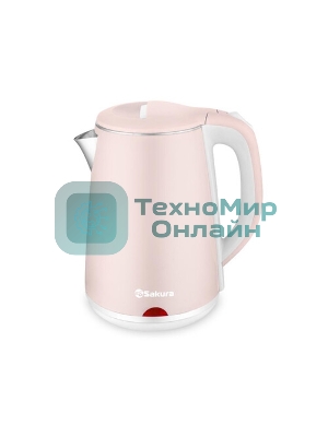 Чайник Sakura SA-2150W 1.8 л, двойной корпус,бел