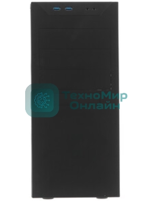 Компьютерный корпус MidiTower Powerman BA833 черный (без блока питания)