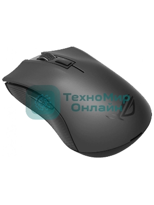 Мышь беспроводная ASUS ROG Strix Carry черный, 7200 dpi, радиоканал, Bluetooth, USB, кнопки - 6