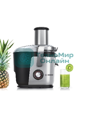 Соковыжималка центробежная Bosch MES4010 1200Вт рез.сок.:1500мл. серебристый/черный