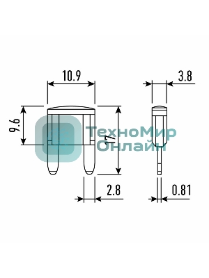 Предохранитель автомобильный Rexant 