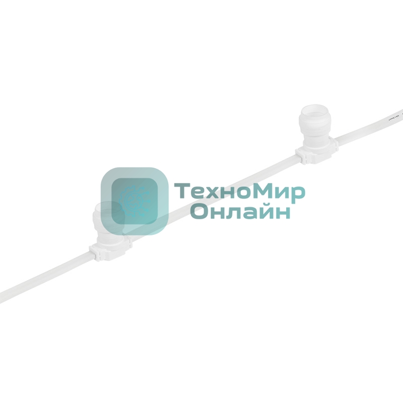 Гирлянда Neon-night Belt-Light 2 жилы шаг 40 см патроны e27 влагостойкая IP65 белый провод