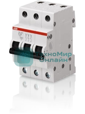 Выключатель автоматический модульный 3п C 25А 6кА SH203 ABB 2CDS213001R0254
