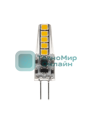 Лампа светодиодная Rexant капсульного типа JC-SILICON G4 12 В 2 Вт 2700 K теплый свет (силикон)
