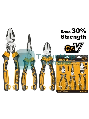 Набор шарнирно-губцевого инструмента с увеличенным рычагом 3 шт