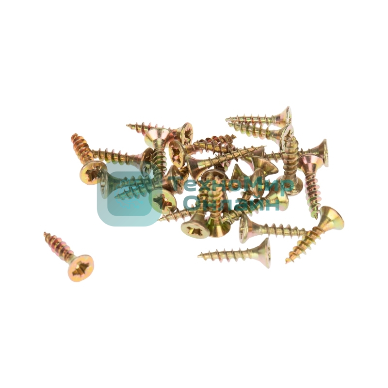 Саморез универсальный Kranz 3,5х16, желтый цинк, пакет (1000 шт/уп)