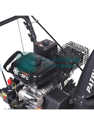 Снегоуборщик PATRIOT PS 707 E, Двигатель 7л.с до -25 °С; 212 сс; Стартер ручной/220V; LED-фара, Панель c увеличенным диапазоном скоростей 6 вперед/2 назад; Ширина ковша 610мм +100(26