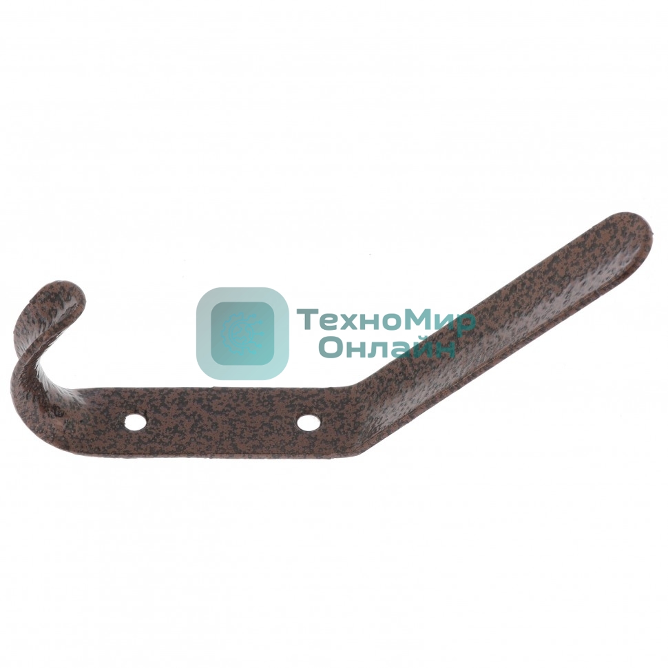 Крючок-вешалка №4, антик медь, 10 шт. (Металлист) Россия