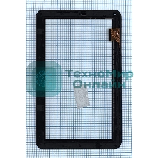 Сенсорное стекло (тачскрин) для Irbis TZ100. черное с рамкой