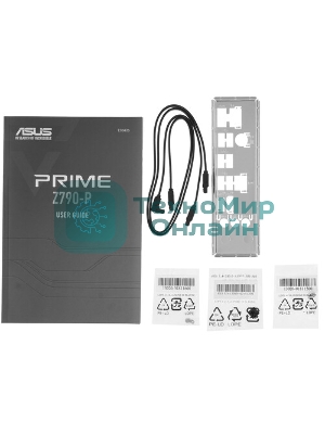 Материнская плата ASUS PRIME Z790-P WIFI, LGA 1700, Intel Z790, 4xDDR5, 4xSATA, 3xM.2 PCIe 4.0 x4, 1xPCIe 5.0 x16, 3xPCIe x4, 1xPCIe x1, 1xHDMI, 1xDP, 1xUSB-C 3.2 Gen 2, 1xUSB 3.2 Gen 2, 2xUSB 3.2 Gen 1, 4xUSB 2.0, 1x 2.5Gb LAN, 3x3.5 мм, 7.1, ATX