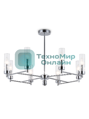 Люстра Ambrella light LH55152/8 CH/CL хром/прозрачный E14/8 max 40W D765*520