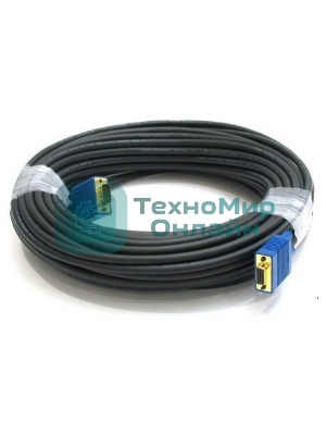 Кабель VGA DB15 (m)/DB15 (m) 20м феррит.кольца