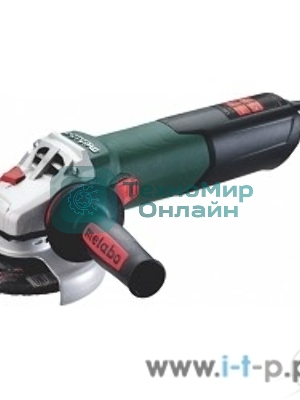 Угловая шлифовальная машина Metabo WEV 15-125 Quick HT 600562000 1550вт, 125мм, 4.2Нм,2.8-9.6/мин, 9600 об/мин, кейс, вес 2.5 кг