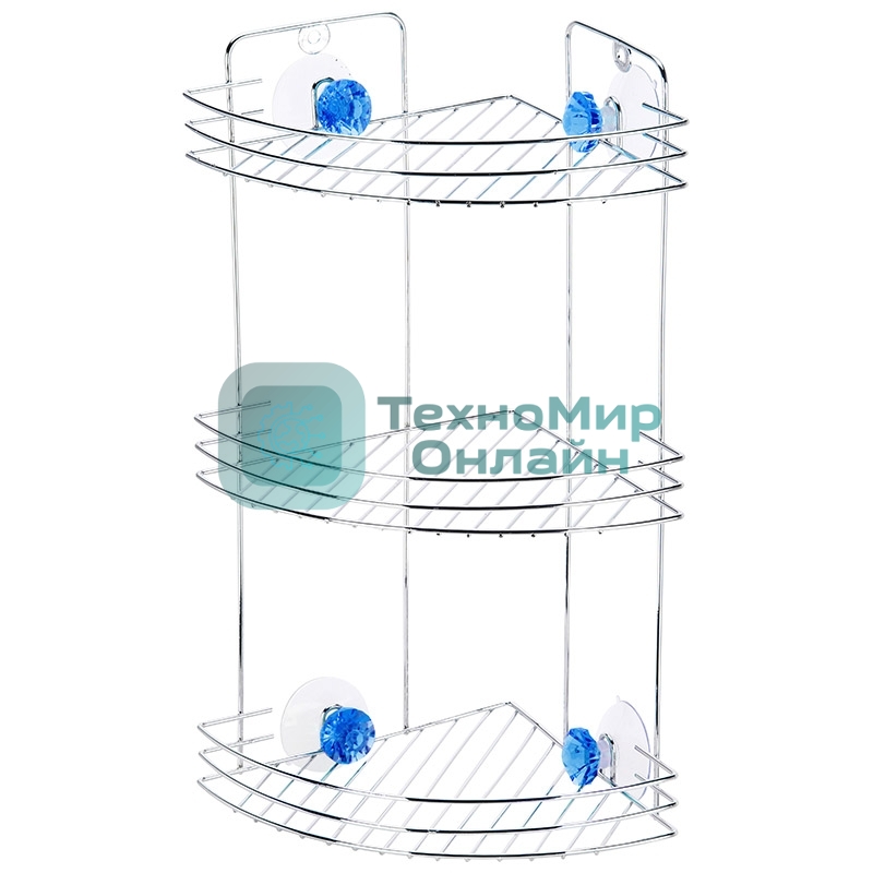 Полка угловая трехъярусная Рыжий кот W2672С 