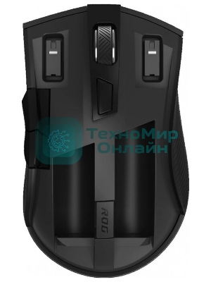 Мышь беспроводная ASUS ROG Strix Carry черный, 7200 dpi, радиоканал, Bluetooth, USB, кнопки - 6