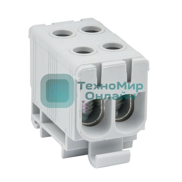 Клемма силовая вводная двойная КСВ 16-50 серая EKF PROxima plc-kvs2-16-50-grey EKF