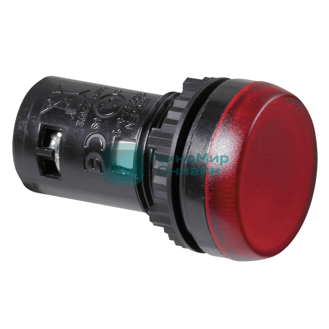 Лампа индикаторная моноблочная 24В красная