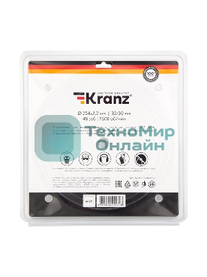Диск пильный Kranz 254 мм х 48 зуб х 32/30 мм