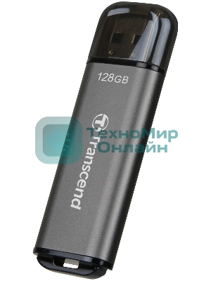 Флешка USB Transcend Jetflash 920 (TS128GJF920), 128Gb, USB 3.1, R/W 420/400, темно/серый