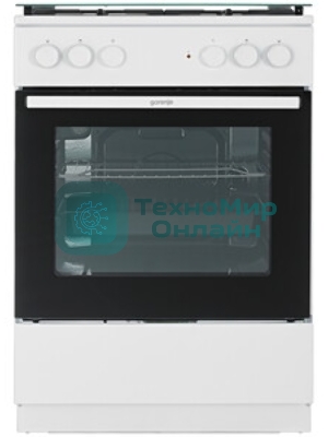 Плита комбинированная Gorenje GK6A20WF белый, конфорок 4 газовых, духовка 65 л, 60 см x 85 см x 60 см