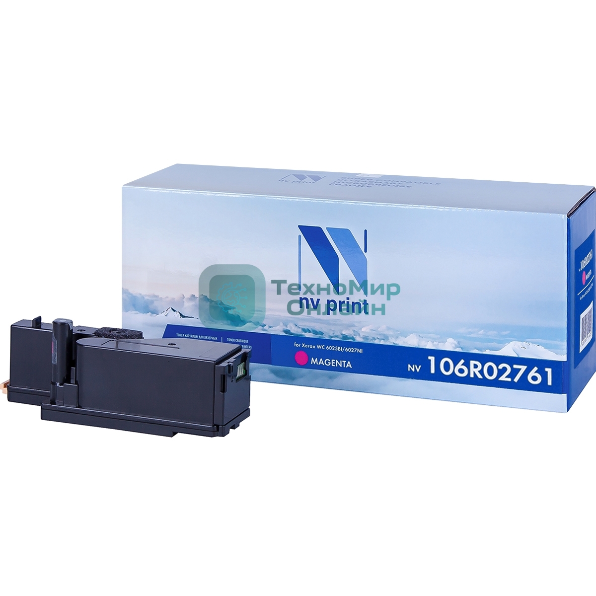 Картридж лазерный NVPrint совместимый Xerox 106R02761 Magenta для Phaser 6020/6022/WorkCentre 6025/6027 (1000k)