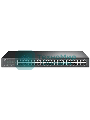 Коммутатор TP-Link SMB TL-SF1048 48-port 10/100M Switch, 48 10/100M RJ45 ports, 1U 19-inch rack-mountable steel case
