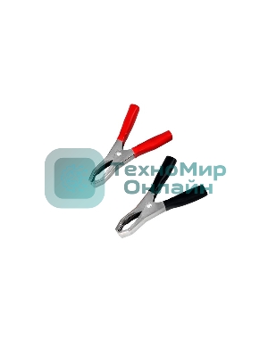 Зажим крокодил Rexant, длина 98 мм, ток 50A, 2 шт., пакет БОПП